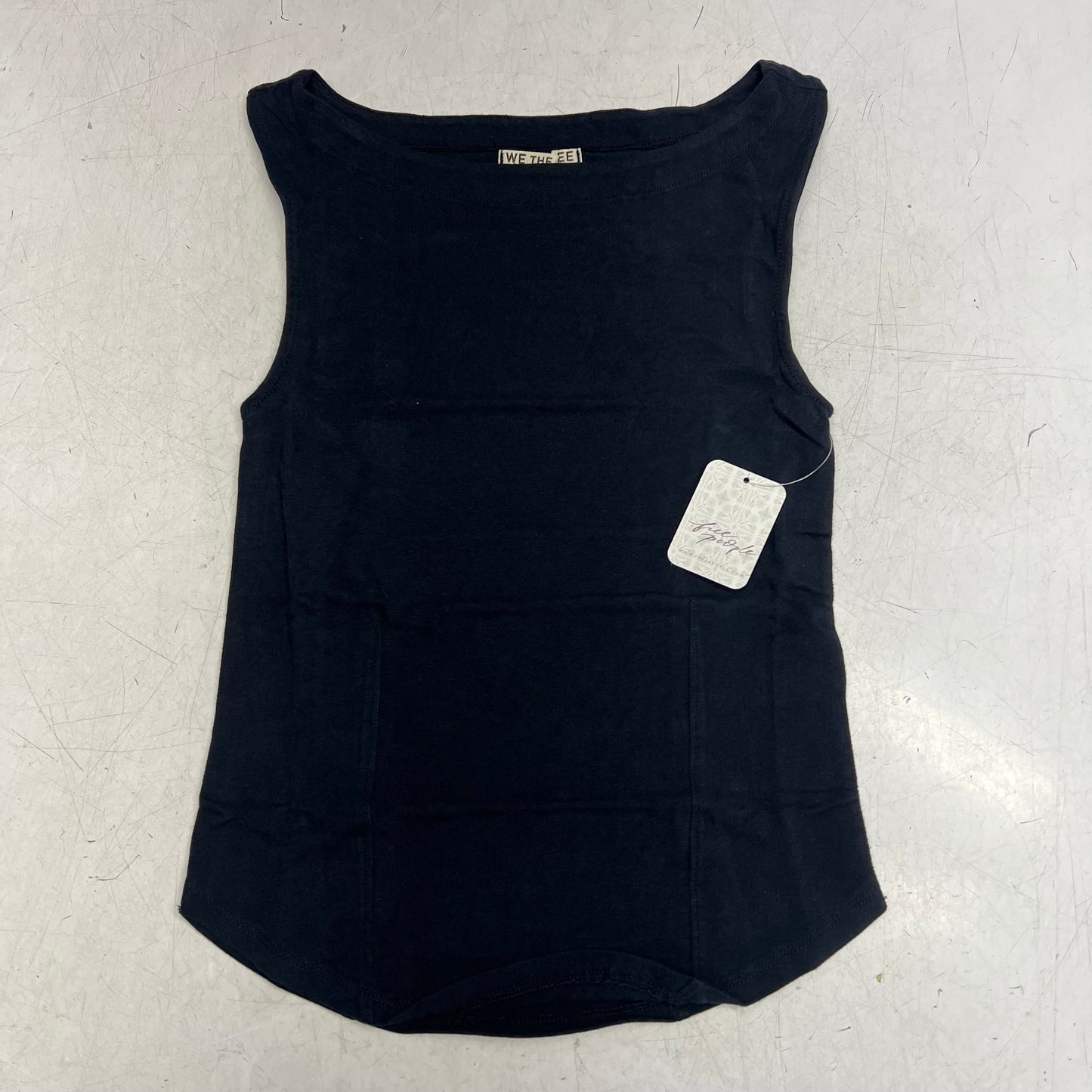 FREE PEOPLE We the Free Iconic Tank Boat Neckline Women's Sz S Black OB2441195