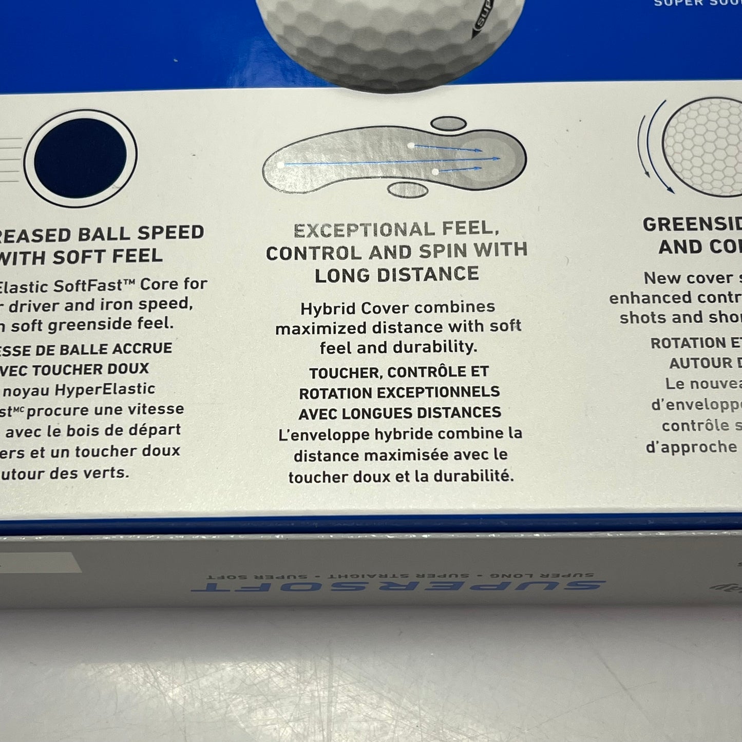 CALLAWAY (SET OF 12) Super Soft Golf Balls For Increased Ball Speed White