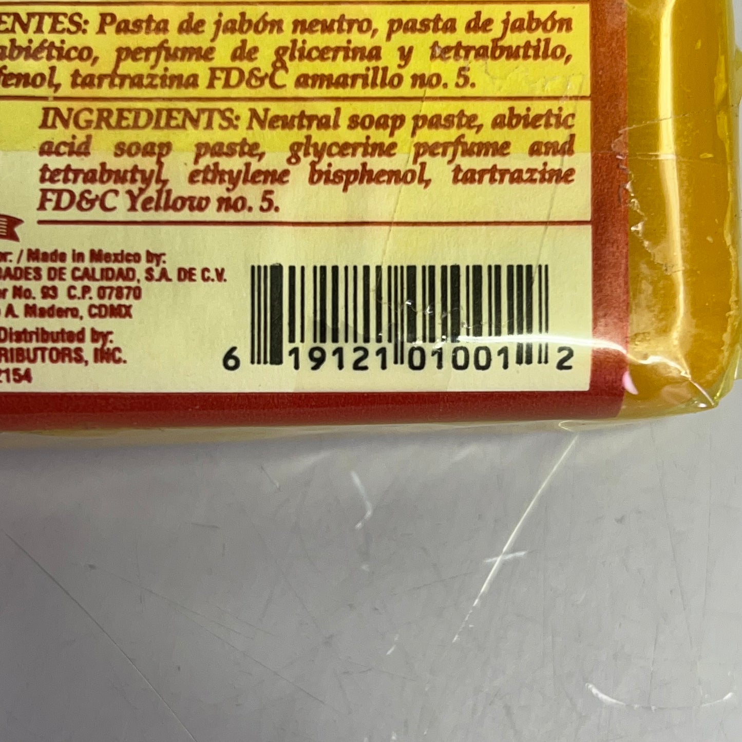 JABON DE ACEITE (3 PACK) Vibora De Cascabel Rattlesnake Soap 4.93 oz Yellow