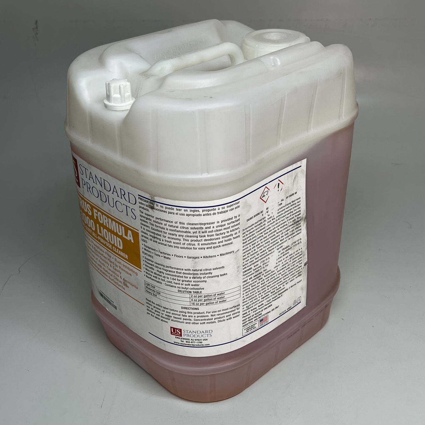 US Heavy-Duty All-Purpose Cleaner Citrus Formula 3000 Liquid 5 Gal Orange 4553