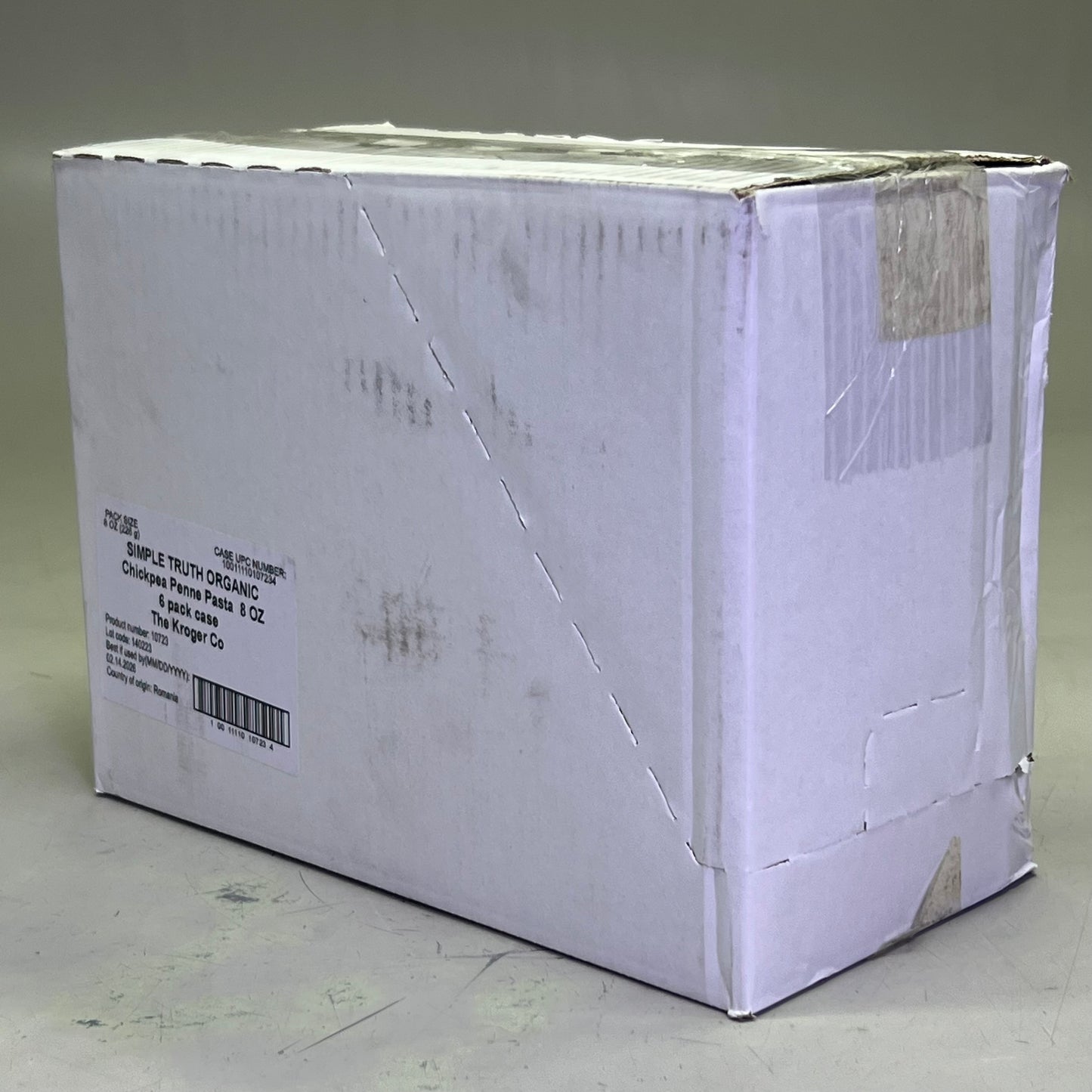 SIMPLE TRUTH ORGANIC (6 PACK) Chickpea Penne Pasta 8 oz Yellow BB 02/26