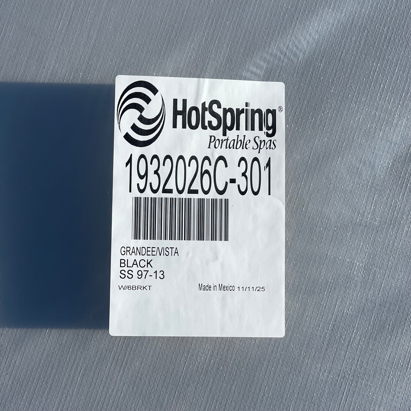 ZA@ Pallet of WATKINS Spa Cover 100”x91” Black 1932026E-301 (AS-IS)
