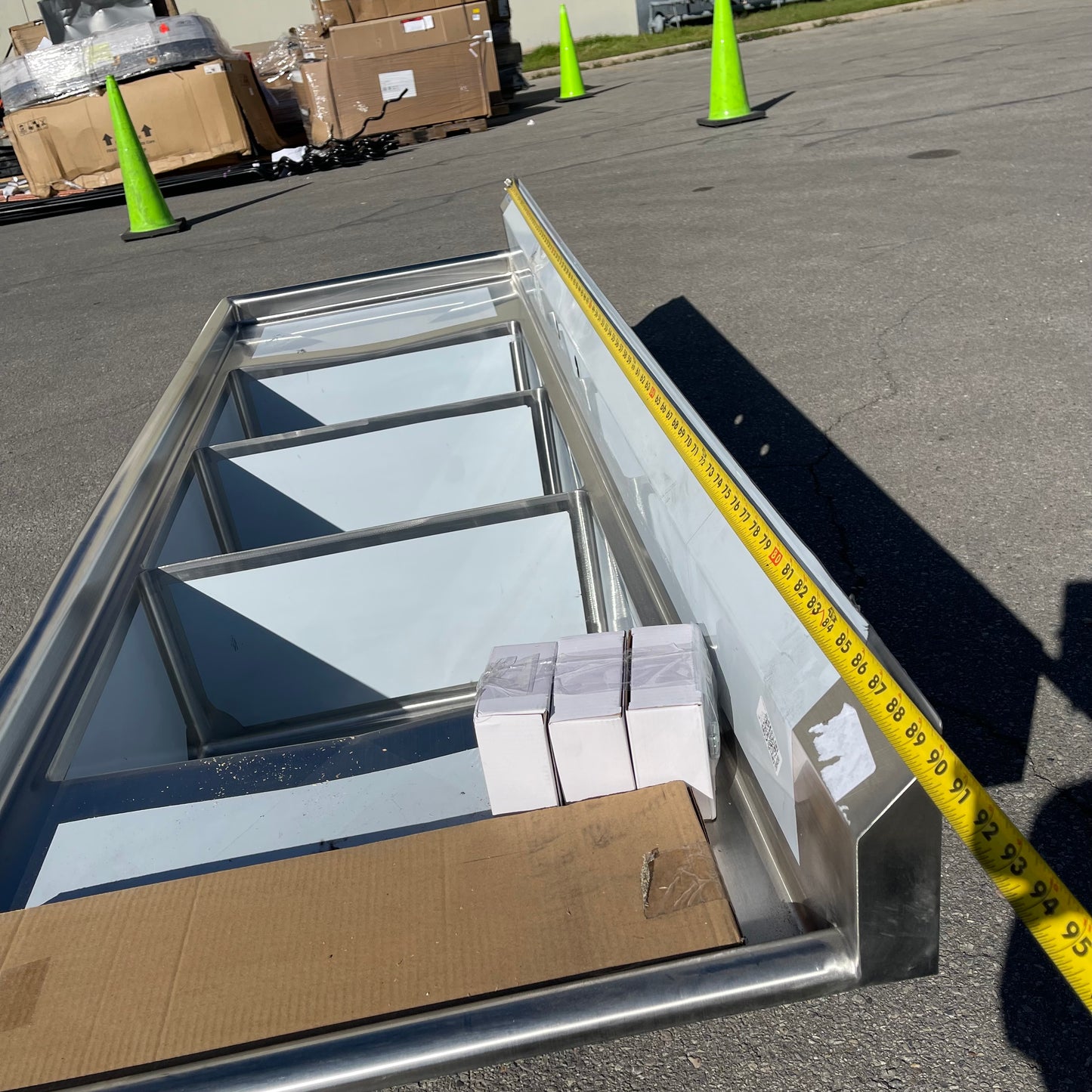 STEELTON Commercial 3 Compartment Sink Stainless Steel 522CS31824LR