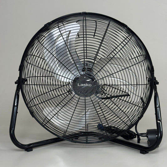 LASKO High Velocity Commercial Floor or Wall-mount Fan w/Remote 20" Black H20660