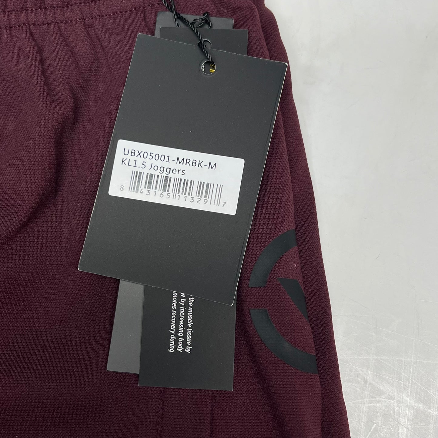 ICONX Kl1.5 Jogger Combines Bioceramic Bioflex Men's Sz M Maroon/Black