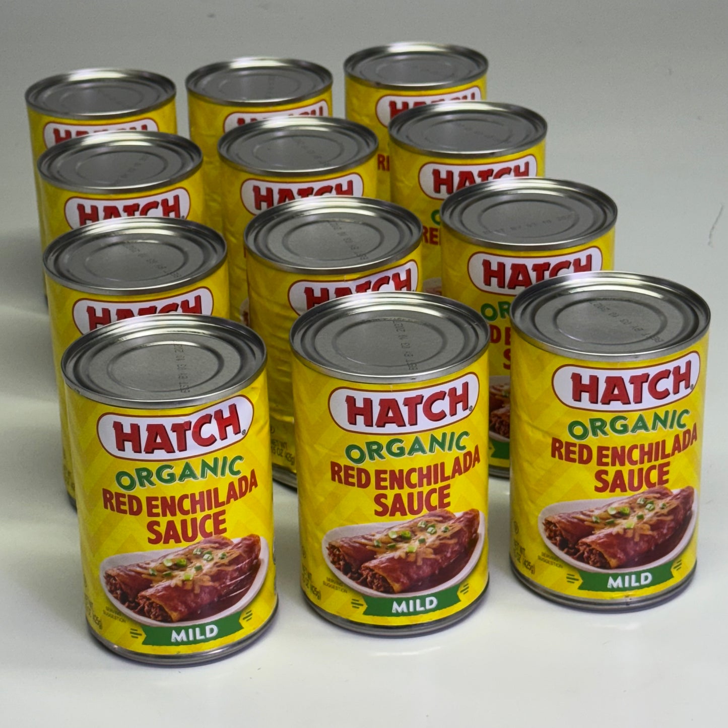 ZA@ HATCH (12 PACK) Organic Red Enchilada Sauce 15 oz Red BB 03/27 (New Other)