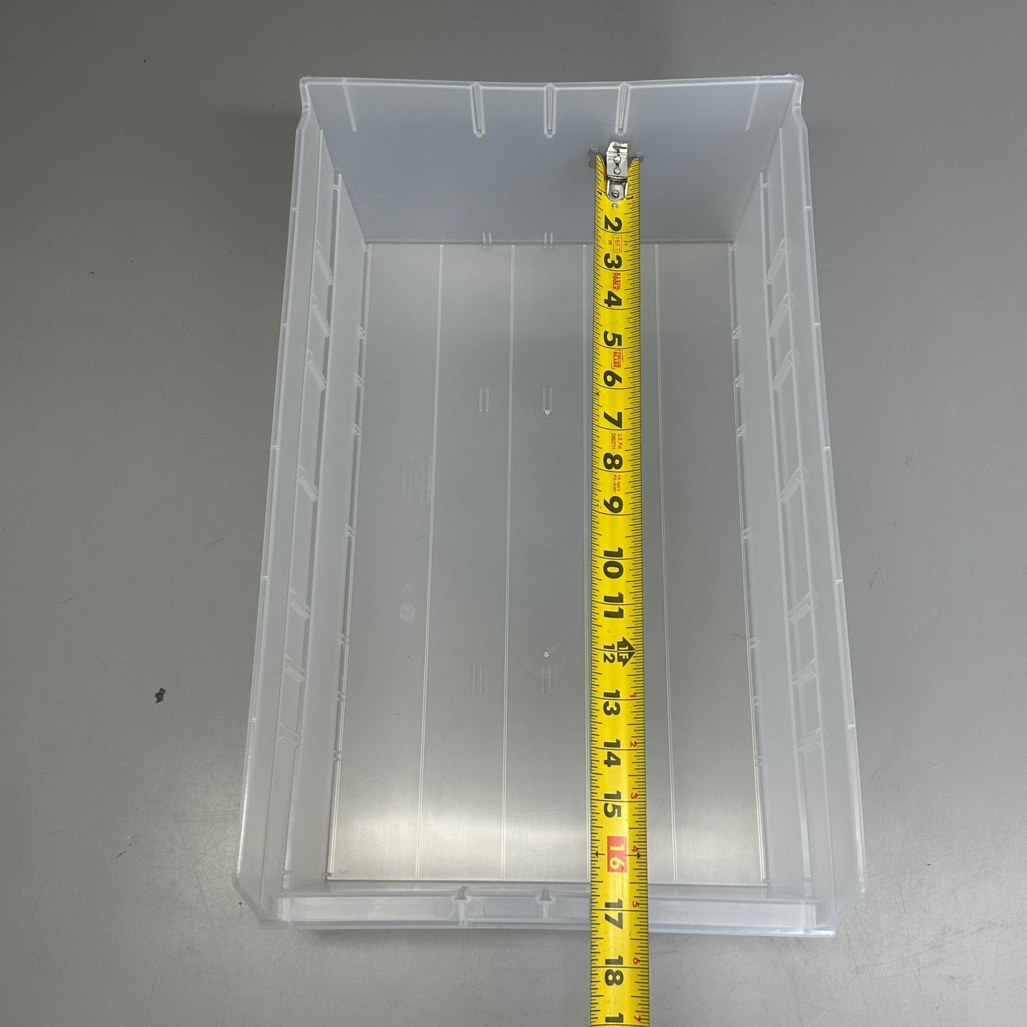 ORBIS Shelf BIN Clear 17 1/2 in x 8in x 11-1/8in SB1811-6SECLM