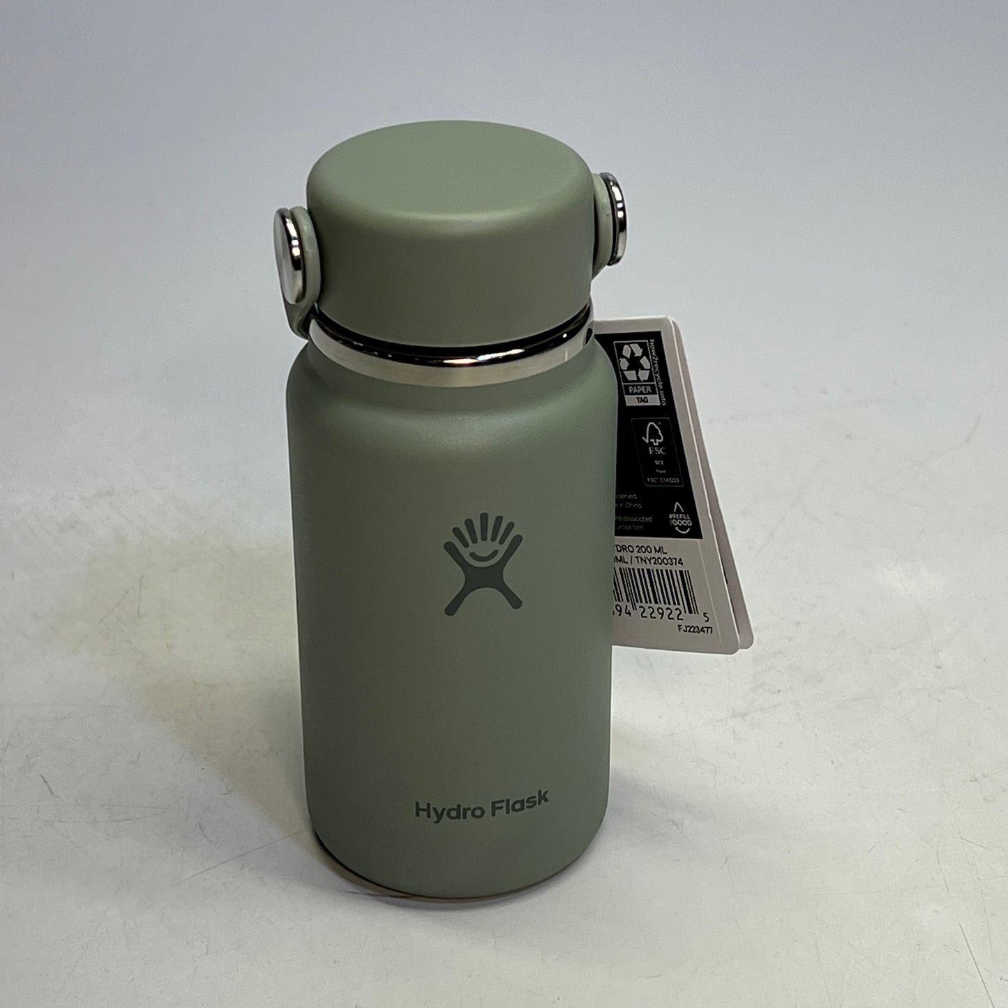 HYDROFLASK Micro Hydro Vacuum Water Bottle W/ Screw Cap 6.7 fl oz Agave TNY200