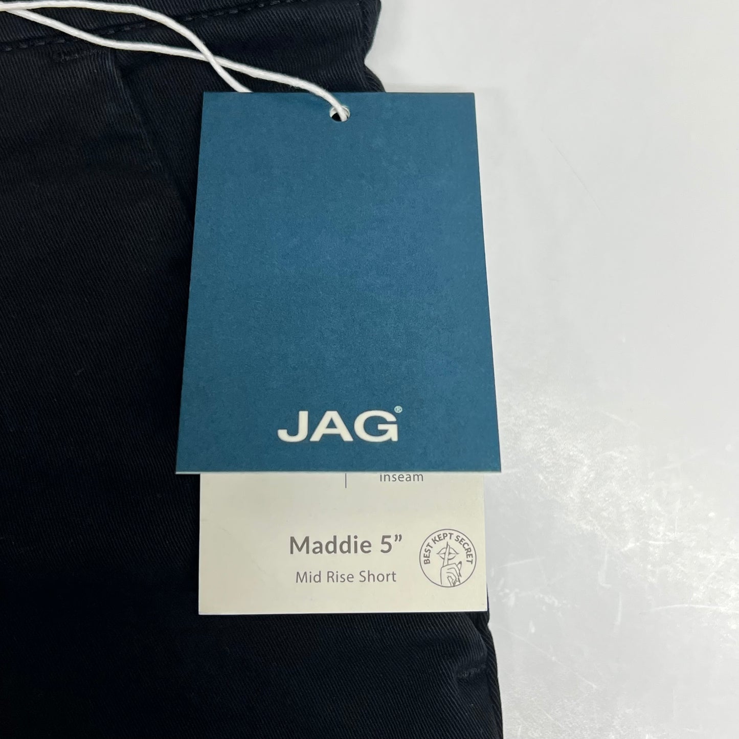 JAG Maddie 5" Short Pull-on Interior Elastic Women's Sz 2/5 Black J5105TWL616