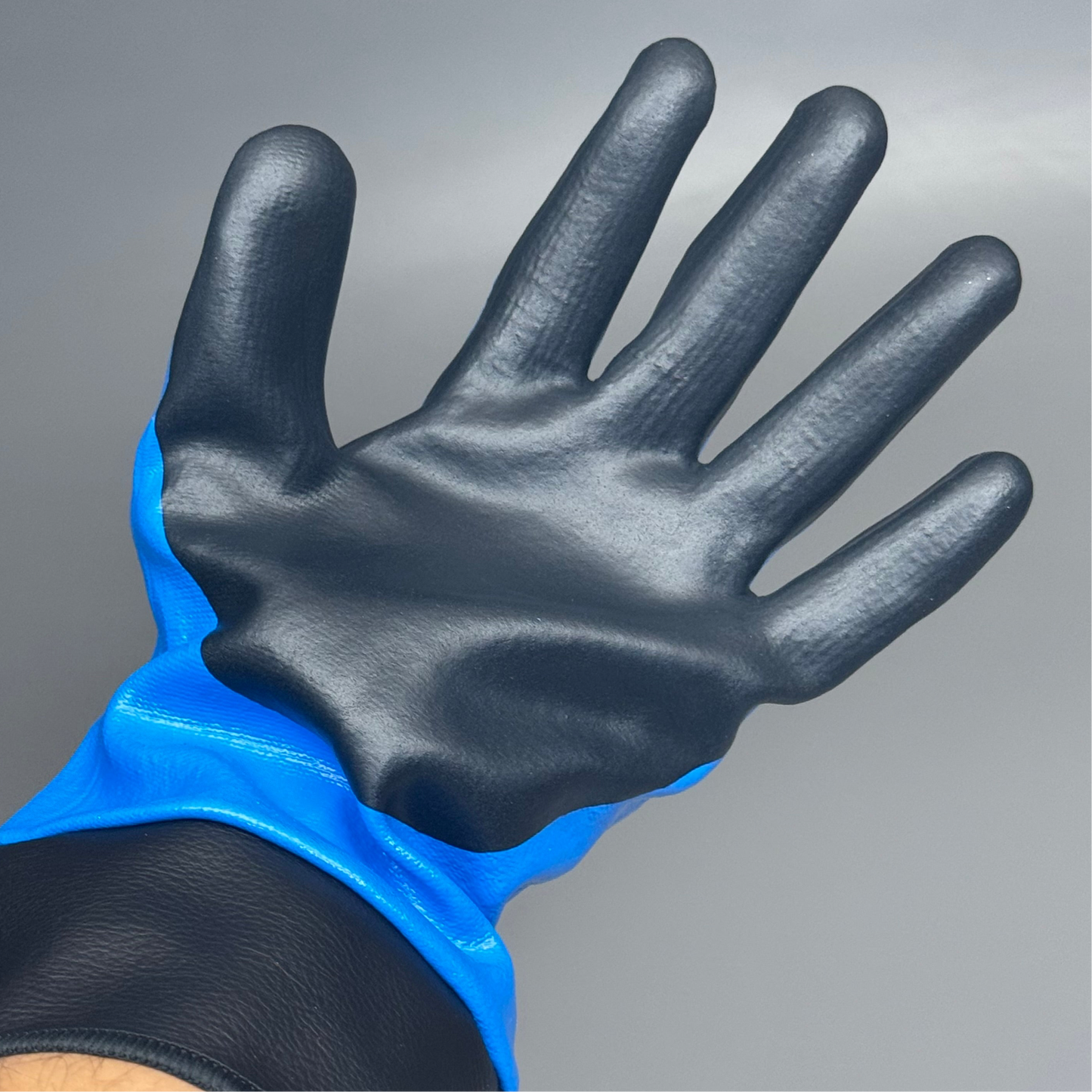 SHOWA (6 PAIR) Cut & Oil Resistant Safety Work Gloves with Hagane Coil Liner S-TEX377SC 9/XL Blue