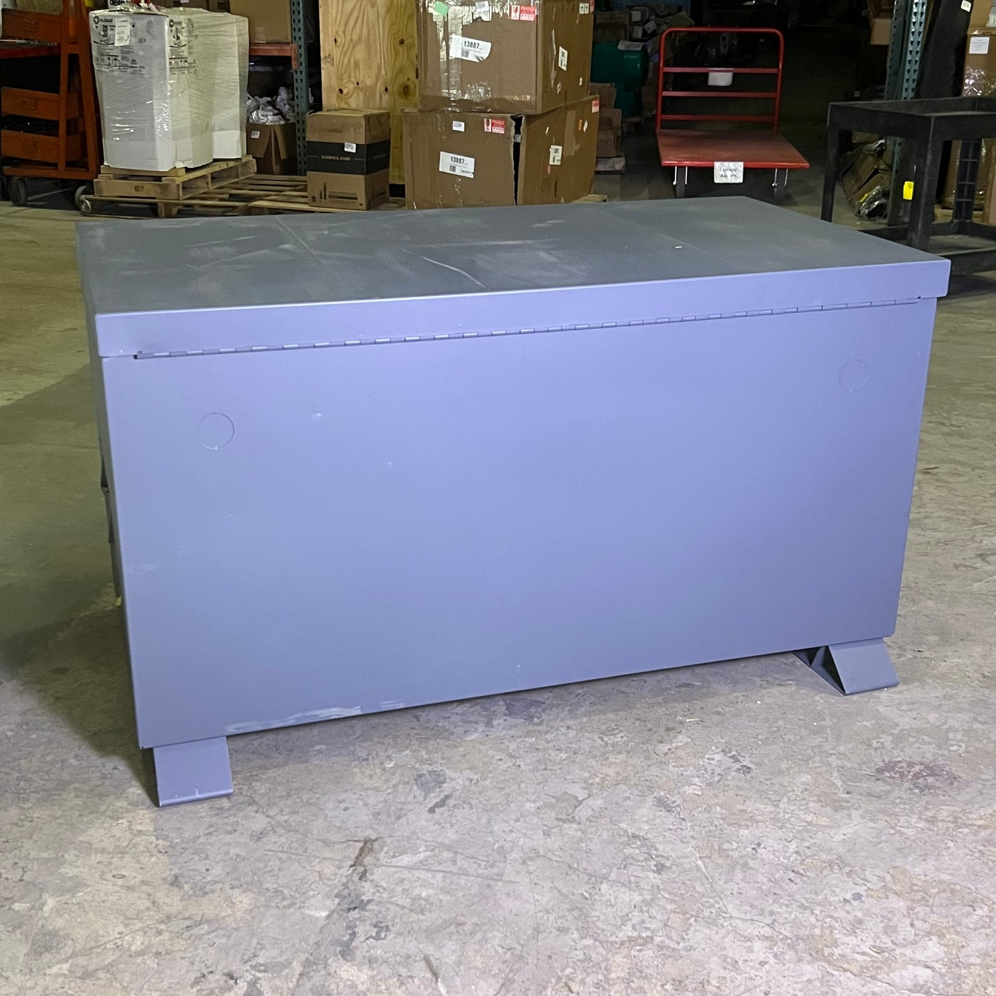 DURHAM MFG Job Site Cabinet Piano Box with Shelves 32"W x60.5"L x 34.5"H JSCPB-316035-94T-D720 (New Other, Minor Scratches)