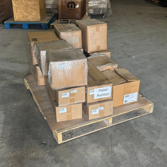 ZA@ Pallet of MIXED Floor Mounted Corner Guard, Polypropylene White & Blue Beard Restraint