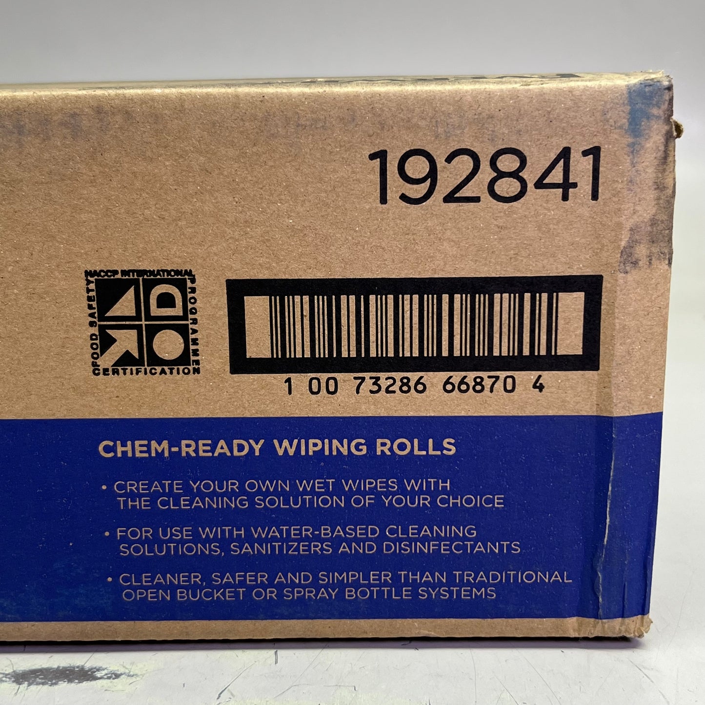 ZA@ TORK (6 PACK) Chem-Ready Wiping Rolls 192841 (New Other, Distressed Box)