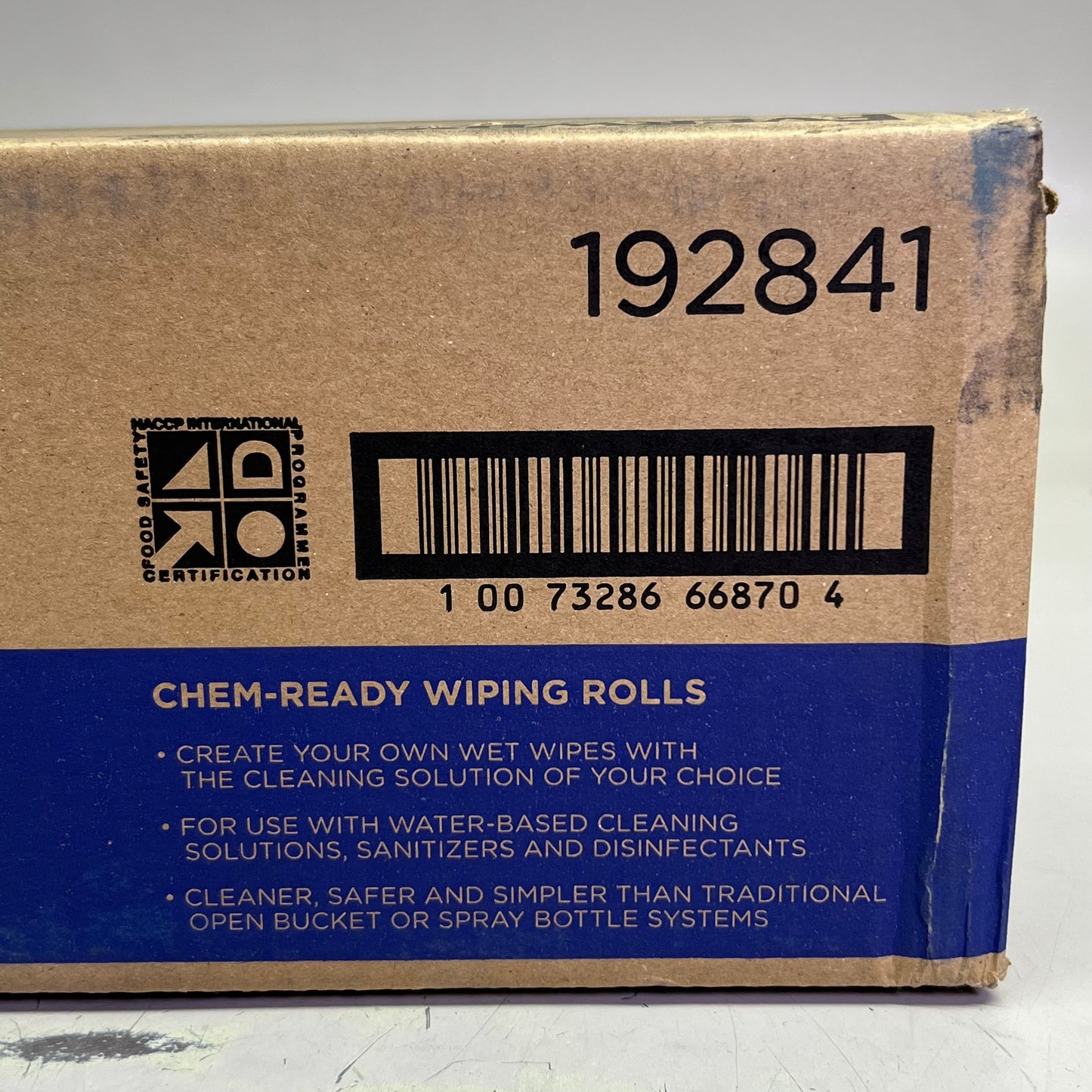 ZA@ TORK (6 PACK) Chem-Ready Wiping Rolls 192841 (New Other, Distressed Box) G