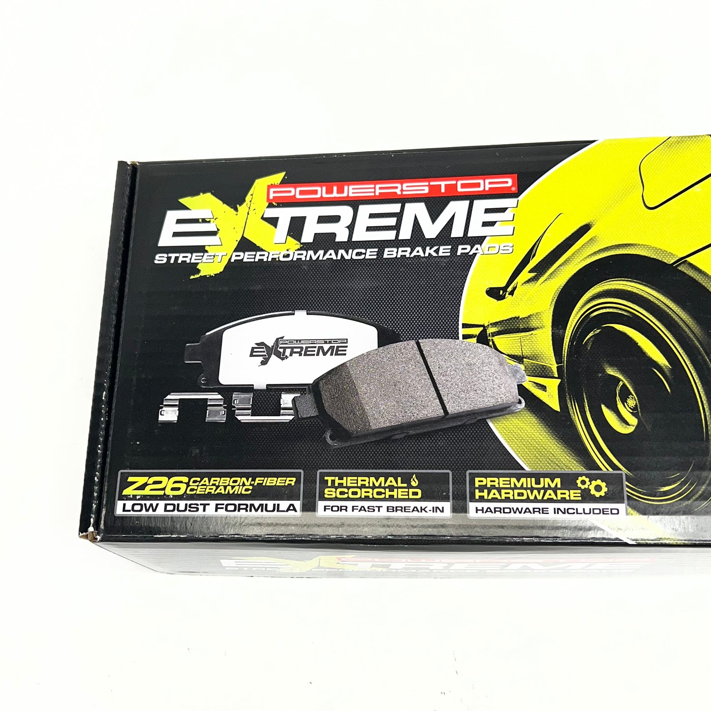 POWER STOP Street Performance Carbon Fiber Ceramic Brake Pads Kit Z26-2118