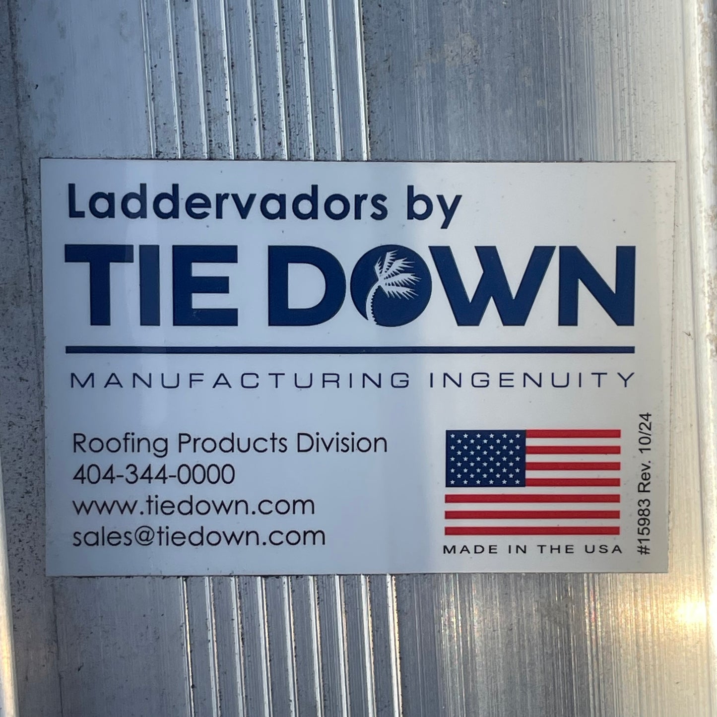 Z@ Pallet of TIE DOWN TranzPorter Laddervador Track 8 ft ALUMINUM 10091