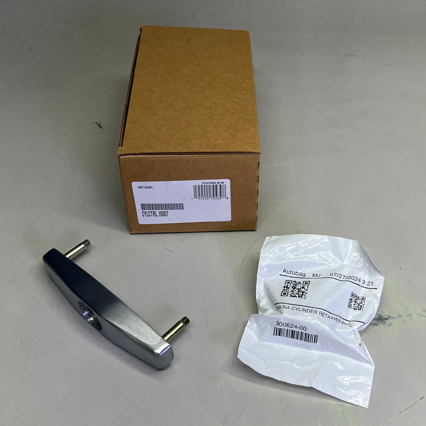 VON DUPRIN Night Latch Cylinder Trim For 33A/35A Exits Satin Chrome 388US26D