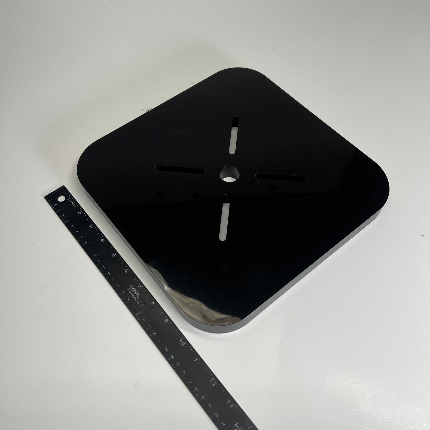 PEDESTAL PRO Rfid Buffer Plate - Hid Maxiprox 5375 12x12 Black CS-ABP-1212