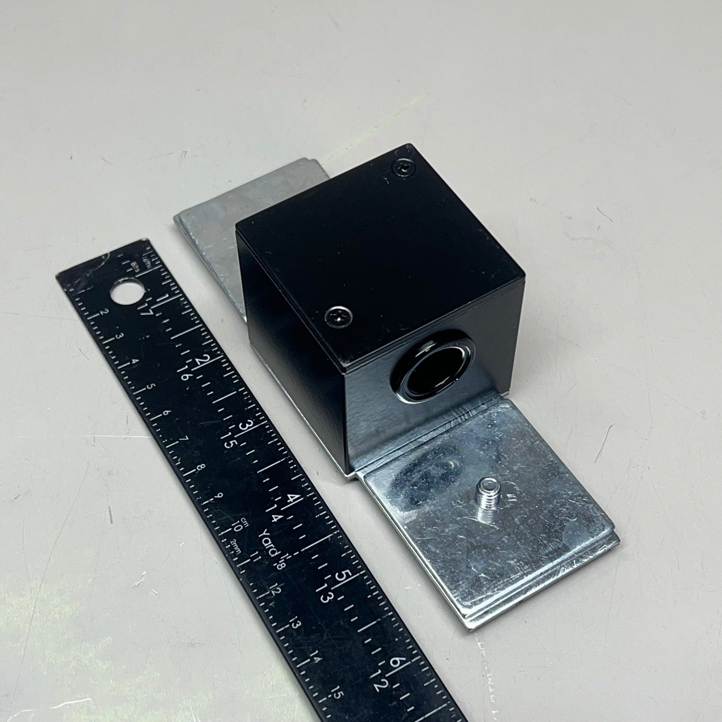 CONTECH (2 PACK) Straight Connector Track Lighting 2"x2" Black Finish LBC22-8-B