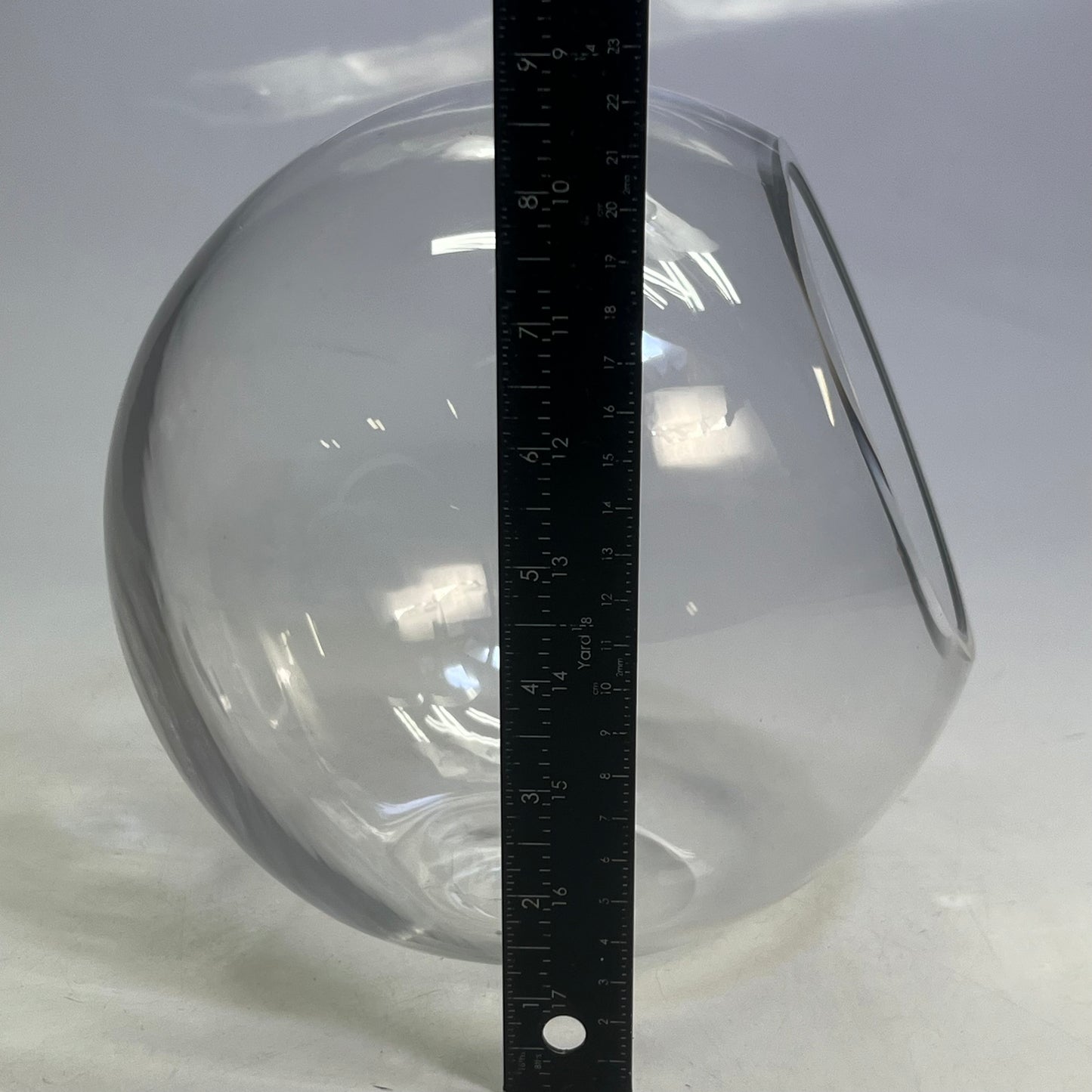 TERRAIN Slanted Hurricane Glass Sz 5.5"D x 8"H, 101556736