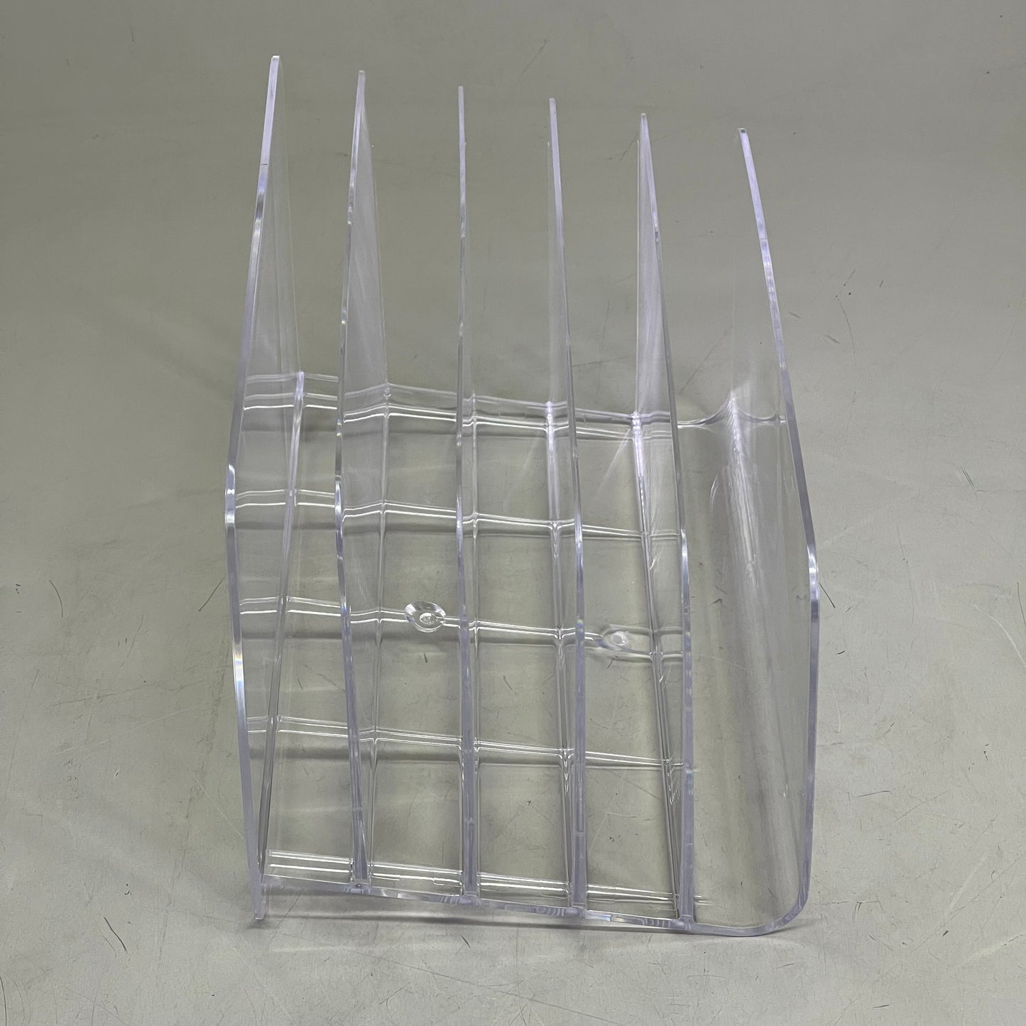 TRU RED 5-Slot Letter Sorter 9.5" x 6.5" x 6.3" Clear TR62285