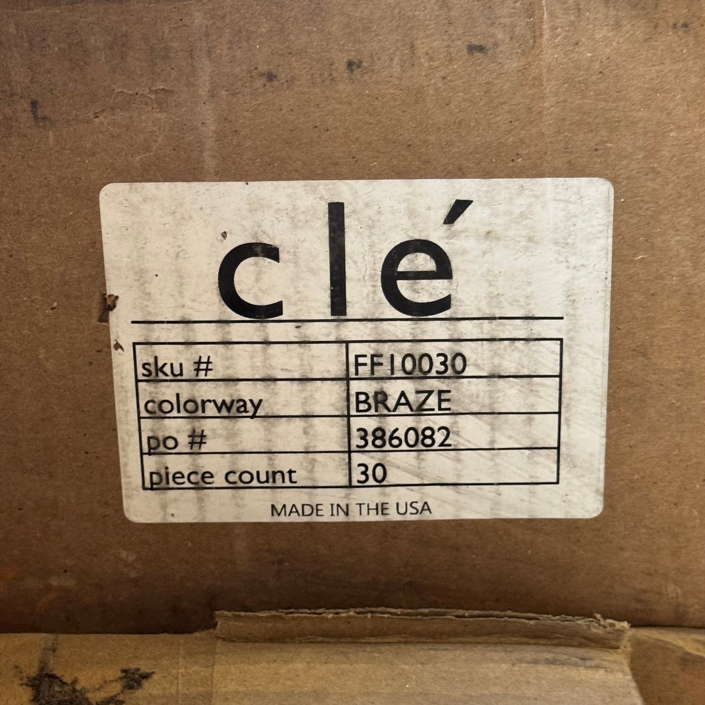 Za@ Pallet of CLE Tile (8 Boxes of 30 Pcs)  FFI0030 Sz 8”Lx2.5”Wx0.8”H, Braze Color (New Other)