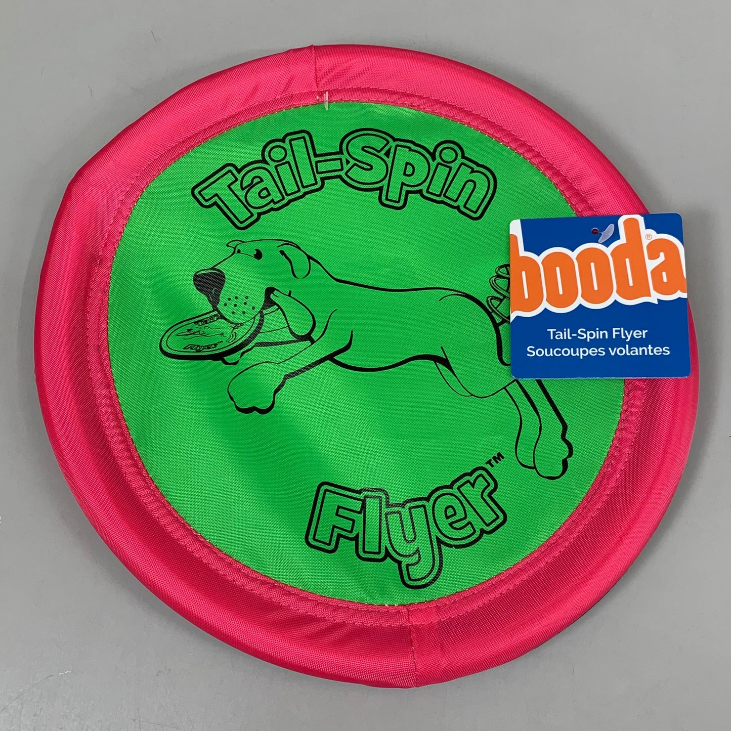 ZA@ BOODA Flexible & Durable Tail Spin Flyer Big Daddy 12" Pink/Green 07012 C