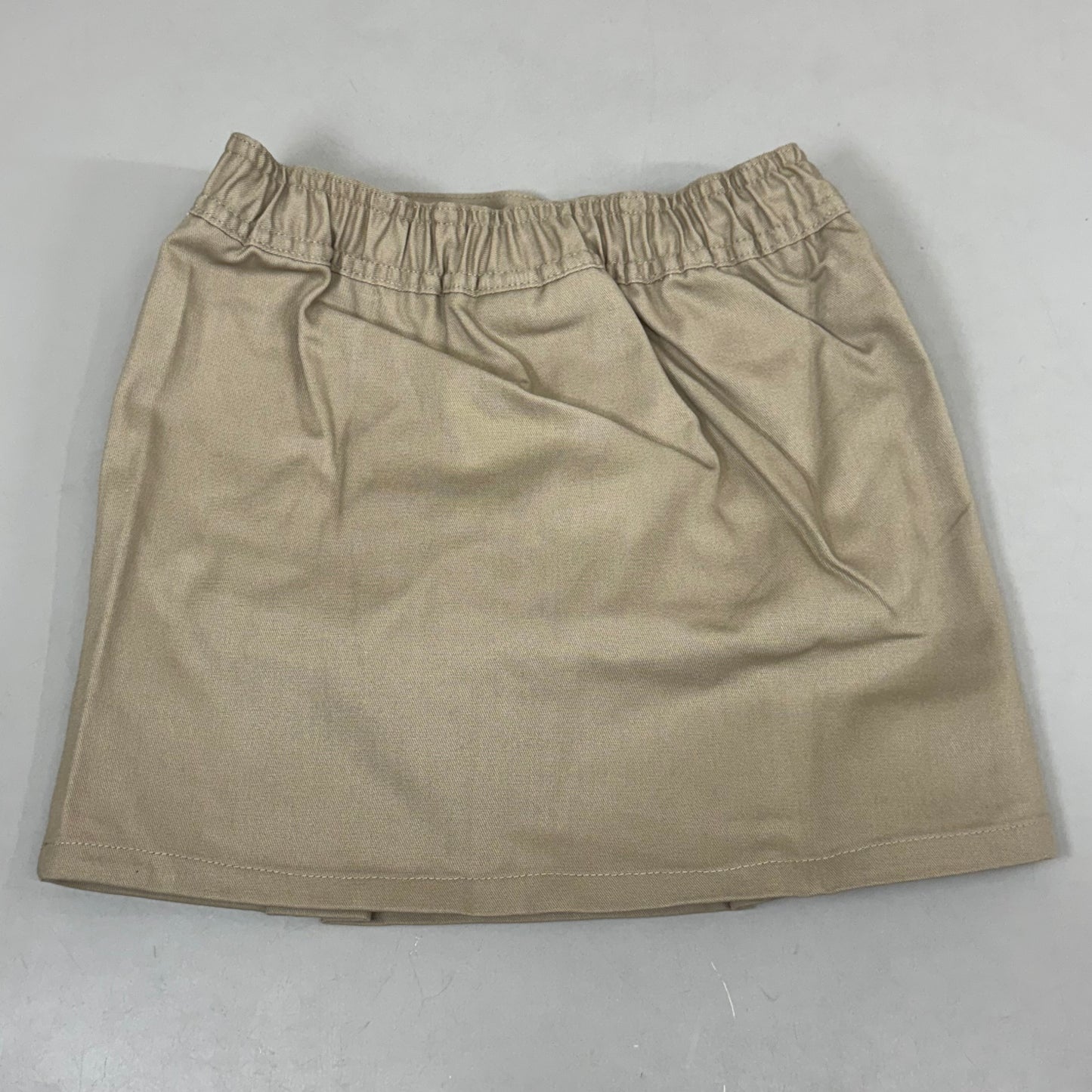 PLUSE UNIFORM (2 PACK) Girls Pleated Skirt w/ Built-in Shorts Youth Girl's Sz 6 Khaki