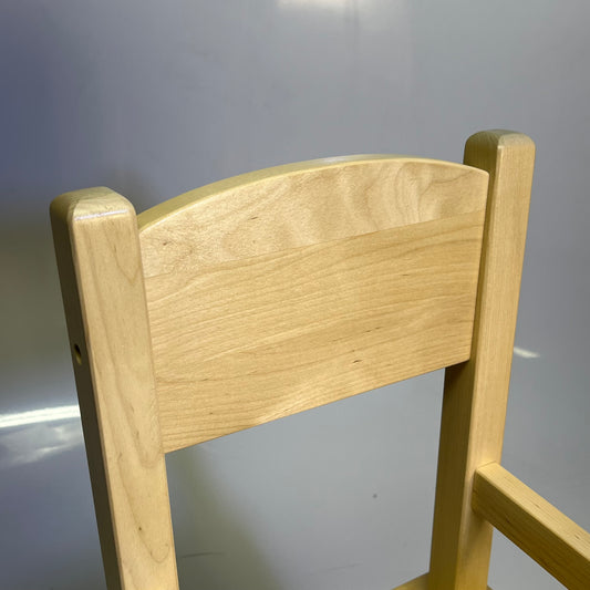LAKESHORE Hardwood Doll High Chair 11"w x 10 1/4"d x 21 1/2"h Tan EE557
