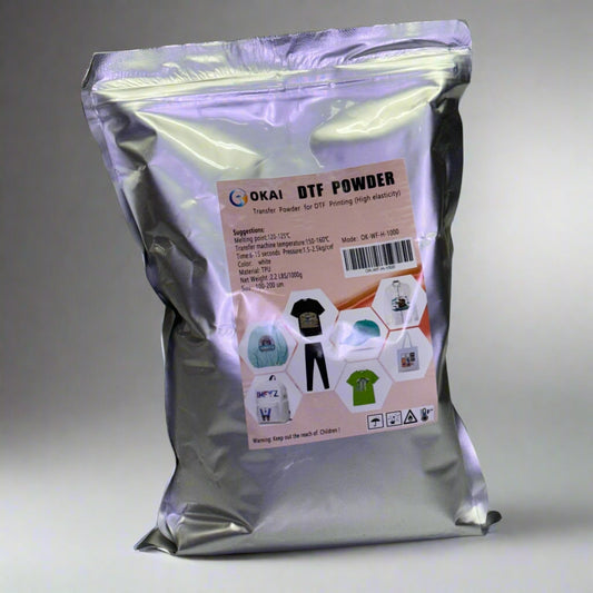 OKAI Transfer Powder For DTF Printing 2.2Lbs White OK-WF-H-1000