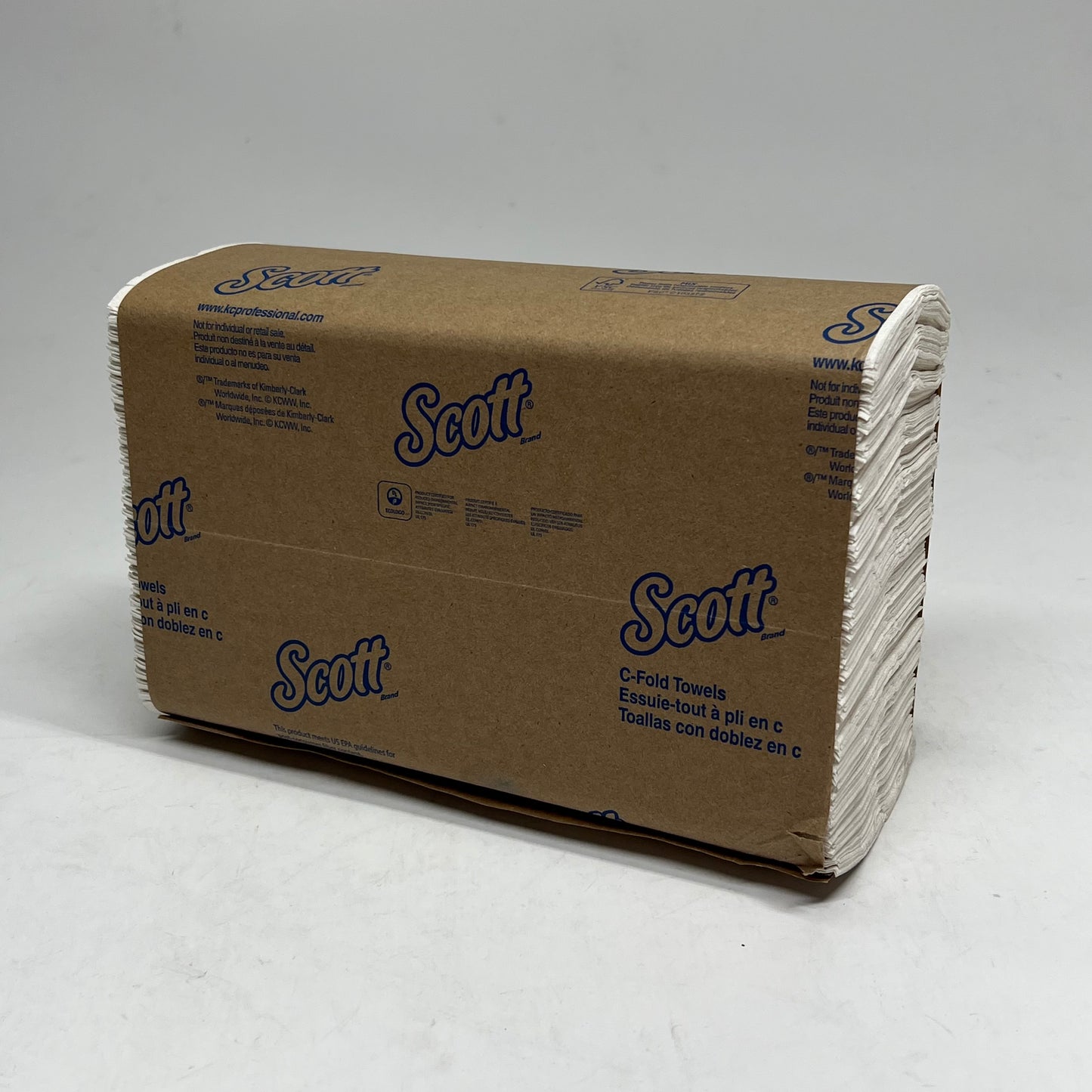 ZA@ KIMBERLY-CLARK  (2,400 PACK) C-fold Hand Towels Towels  13.15 x 10.1" White 0151003 (As-Is)