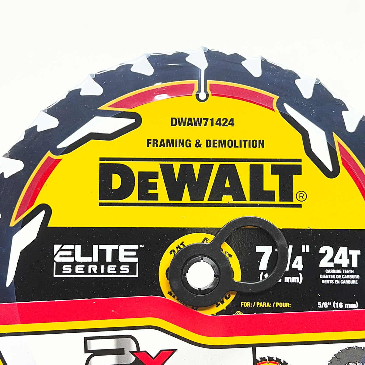 DEWALT (5 PACK) Elite Series Circular Saw Blade Demolition 7 1/4" DWAW|71424