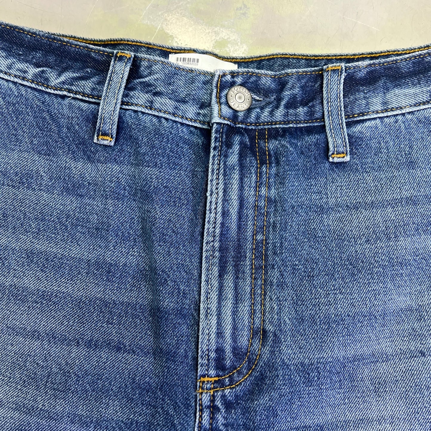 BOYISH BY HER Straight Leg Pant Classic Women's Sz 26 Freaks (Medium Washed)