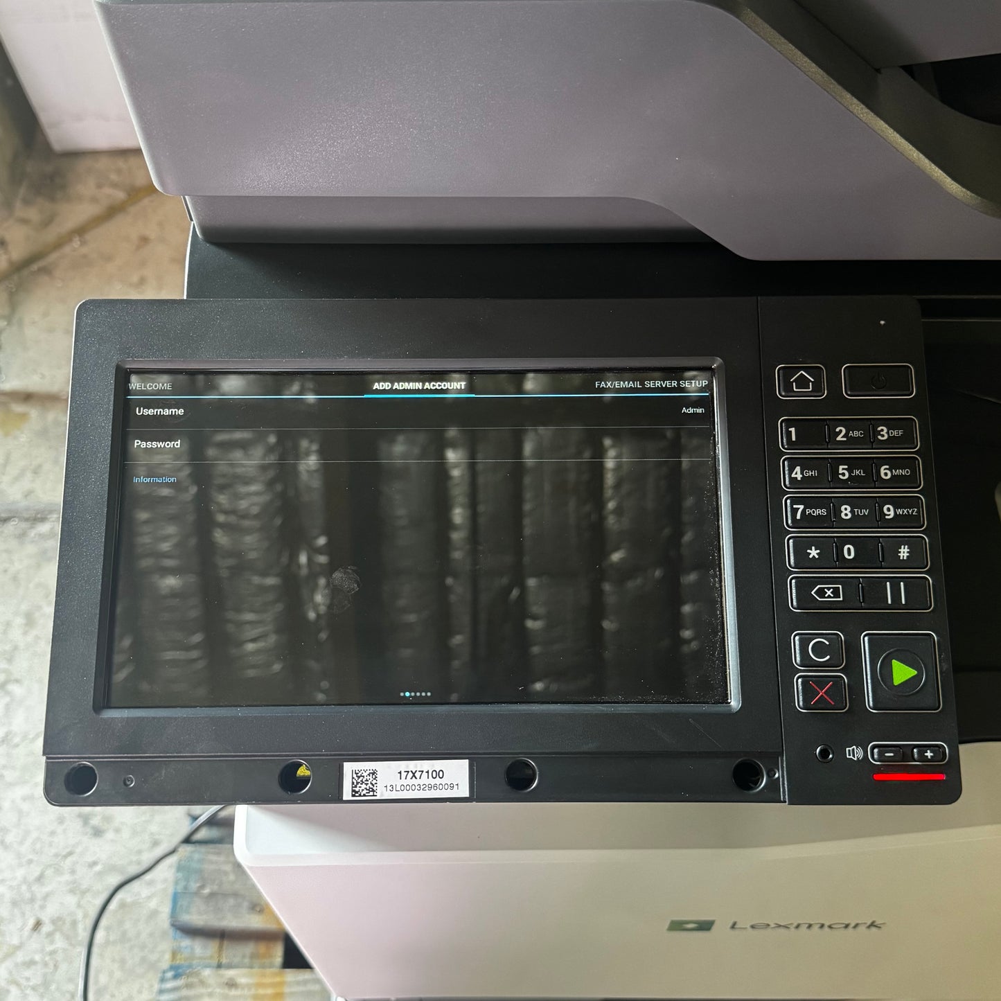 Z@ LEXMARK Laser Multifunction Printer 110-127V Grey CX820/CX860 (New Other, Minor Cosmetic Damage, See Images)