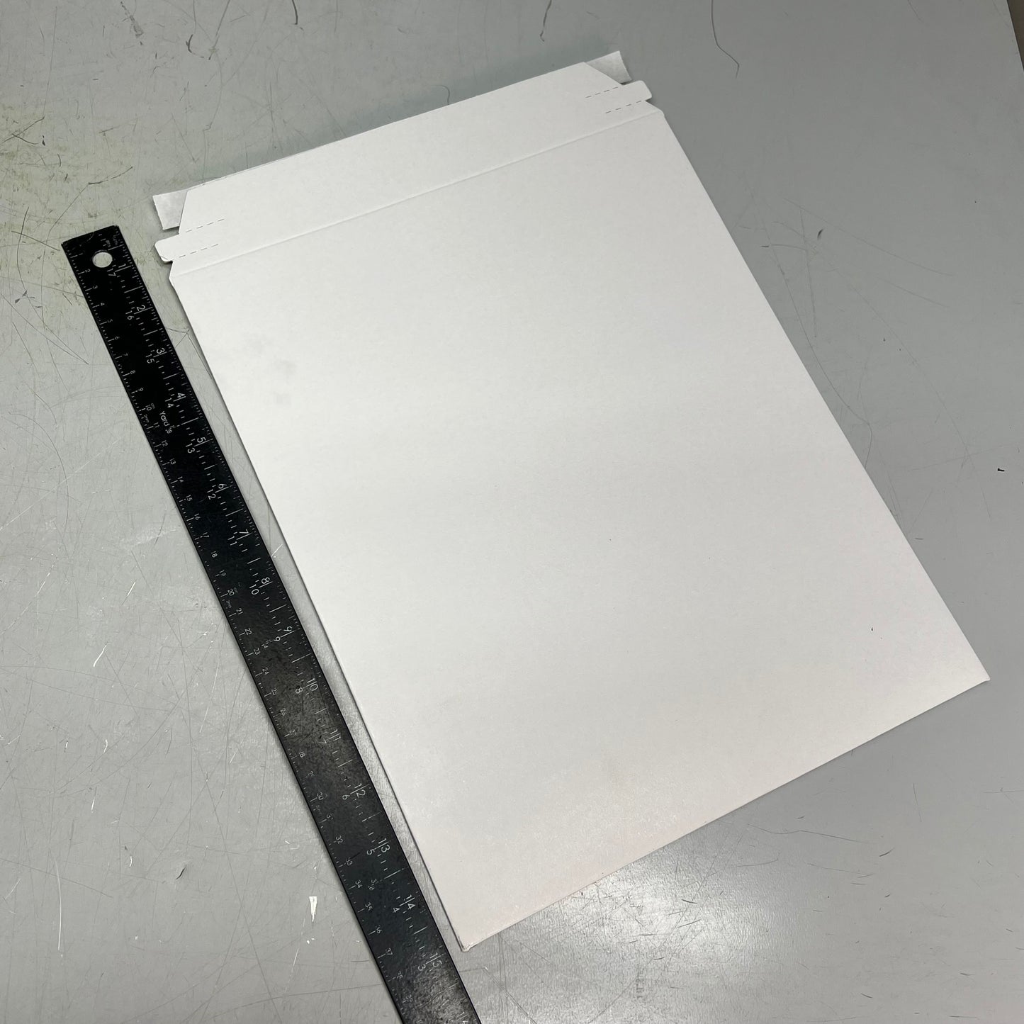 (100 PACK) Paperboard Mailers Cardboard Envelopes 11"x13.5" White MJ-5-11X13.5