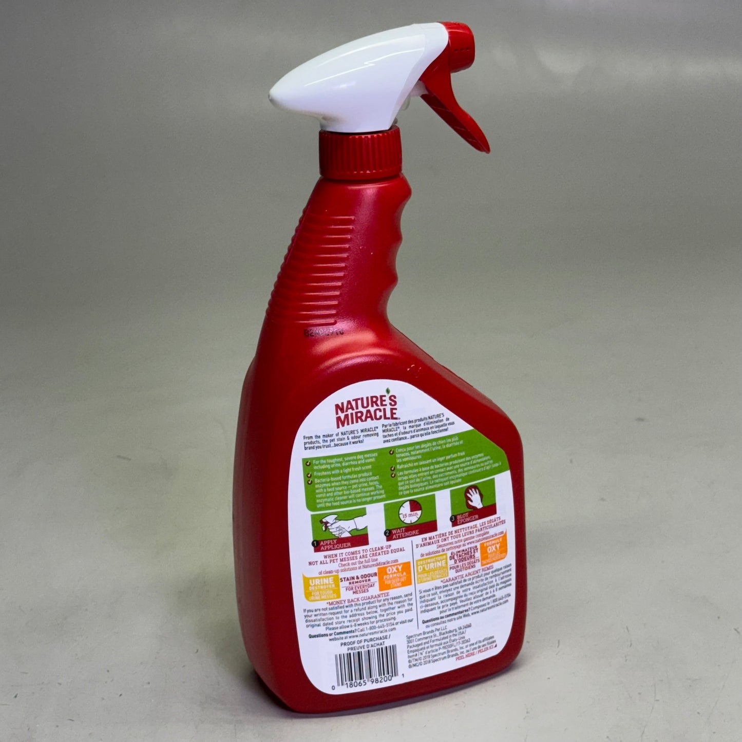 ZA@ NATURE'S MIRACLE (2 PACK) Advanced Stain & Odour Eliminator 946 ml, Red G