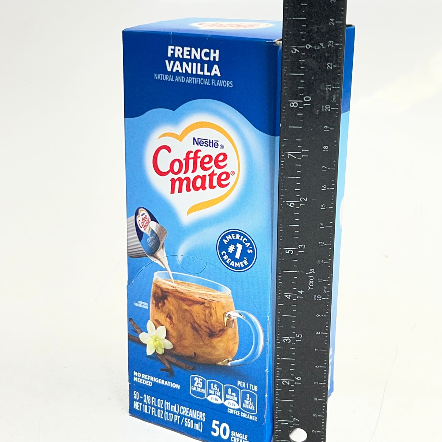NESTLE (2 PACK Of 50 Single Creamers) Coffee Mate French Vanilla 0.38 fl oz. White BB 11/26