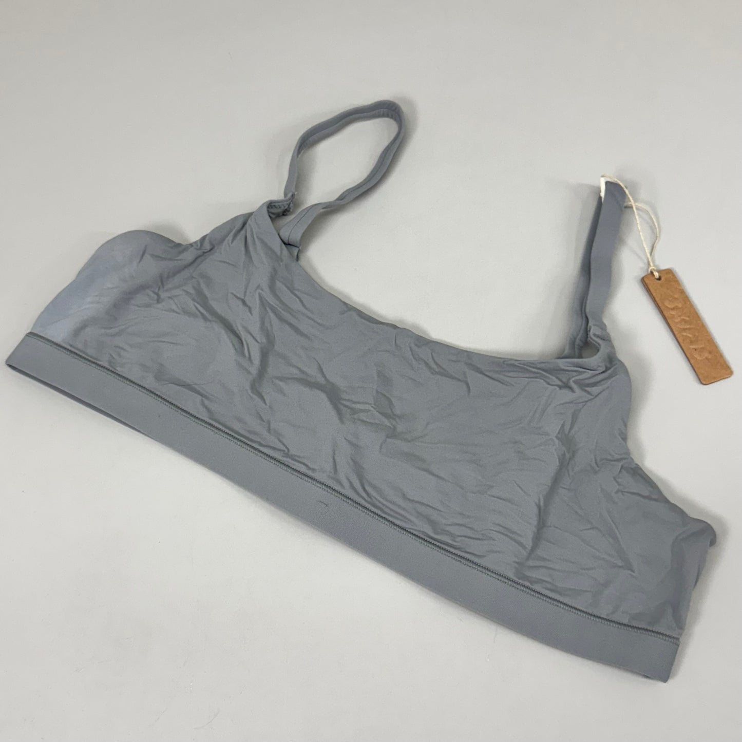 SKIMS Buttery Soft Fits Everybody Scoop Bralette Women's Sz XL Grey BR-SCN-2025