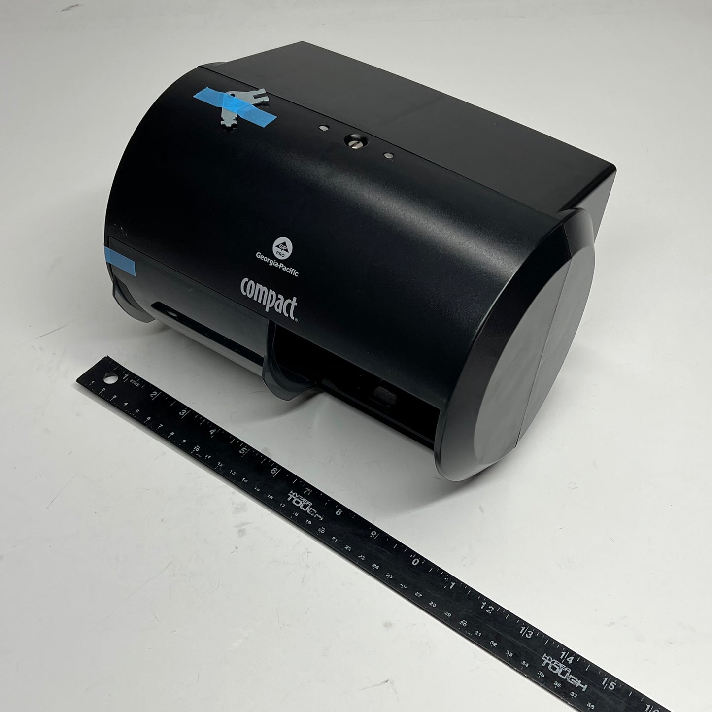 ZA@ COMPACT 2 Roll Coreless High Capacity Toilet Paper Dispenser Black 56784A (As-Is)