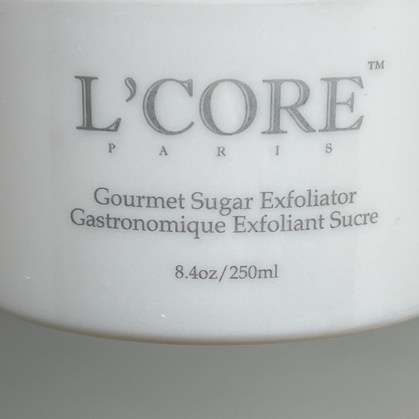 ZA@ L'CORE Gourmet Sugar Exfoliator 8.4 oz BB 24 Months After Opening