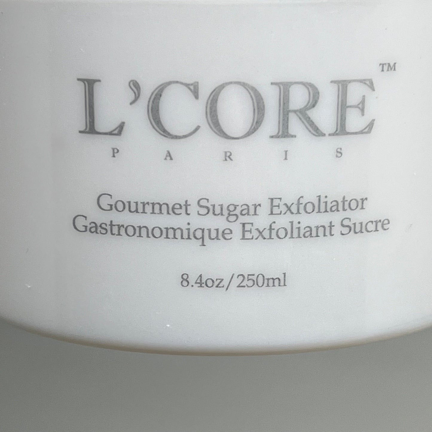 ZA@ L'CORE Gourmet Sugar Exfoliator 8.4 oz BB 24 Months After Opening A