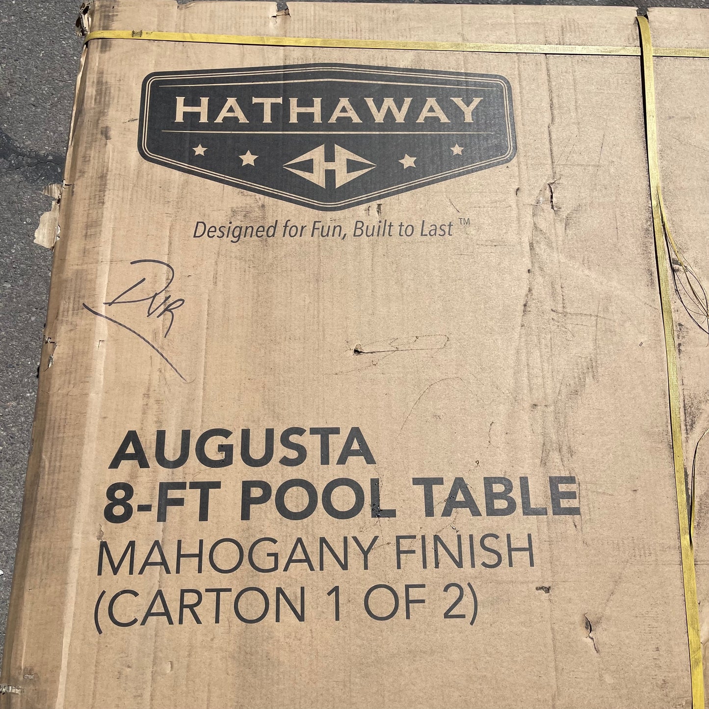 Z@ HATHAWAY Augusta Pool Table Mahogany Finish 8 ft BG2527A (New)