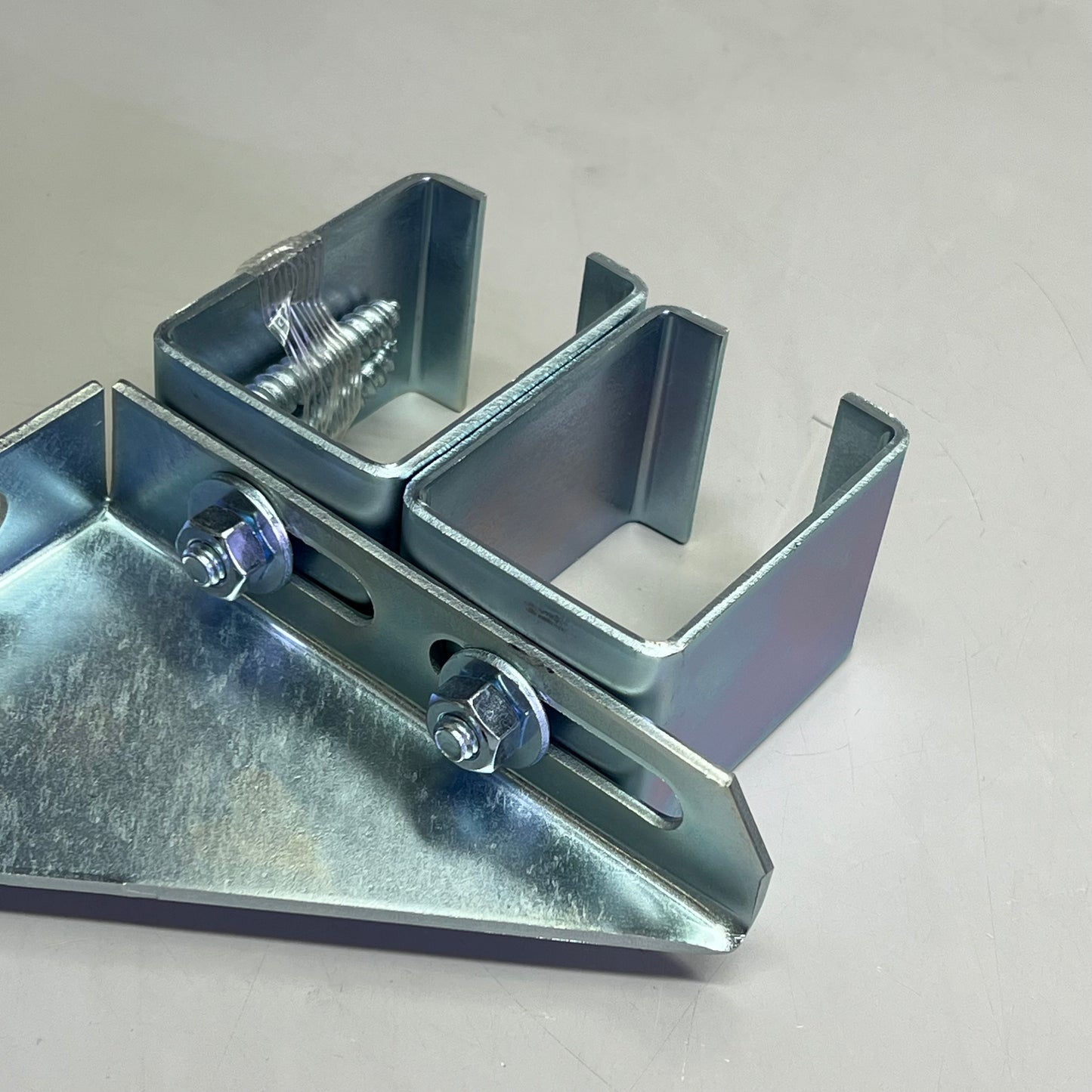 R&S (2 PACK) Steel Garage Door X2 Wall Box Rail Bracket 7-1/8" x 5-13/16 BC8-301S