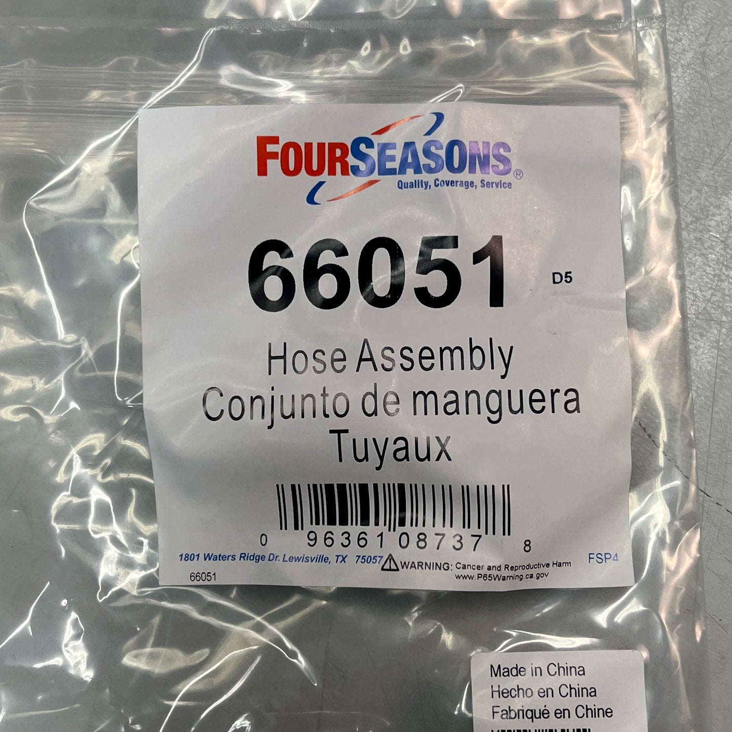 FOUR SEASONS A/C Hose Assembly For Buick, Chevrolet & GMC Vehicles Models 66051