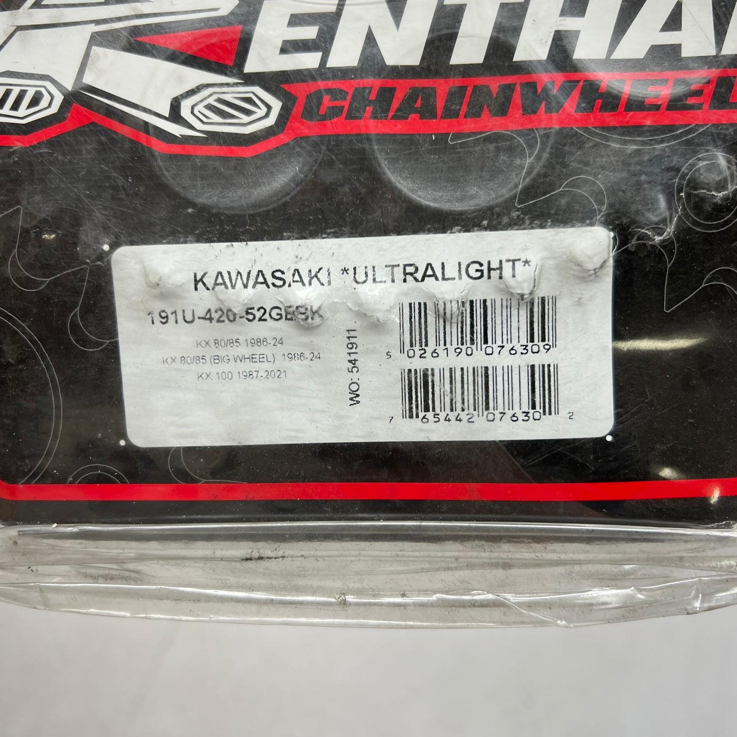 RENTHAL Kawasaki Rear Sprocket 52 Tooth Black 191U-420-52GEBK
