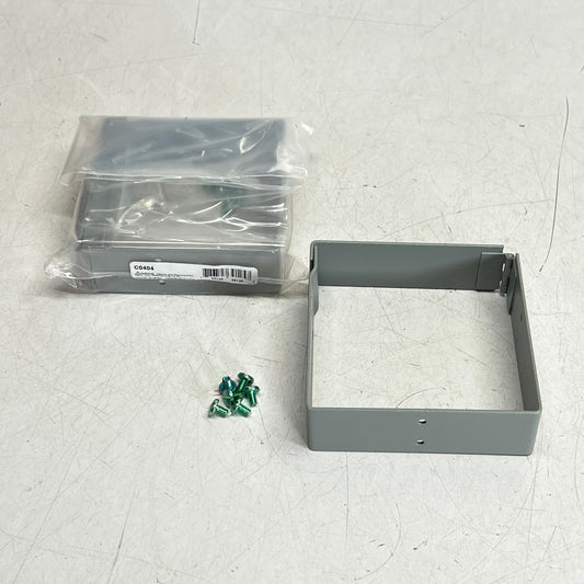 HUBBELL WIEGMANN (2 PACK) Connector Hinged-cover Carbon Steel 4x4 Grey C0404