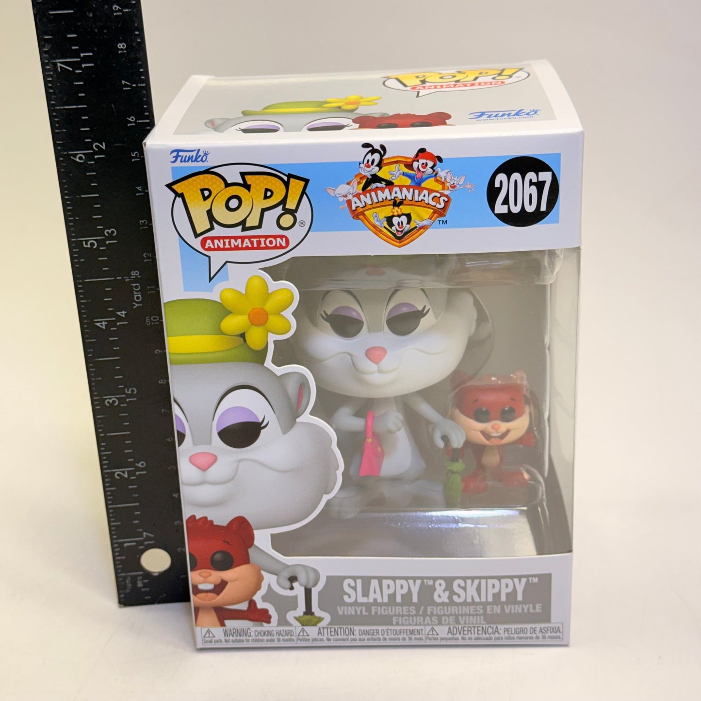 FUNKO POP Slappy & Skippy Vinyl Figures Animaniacs Ages 3+ 2067