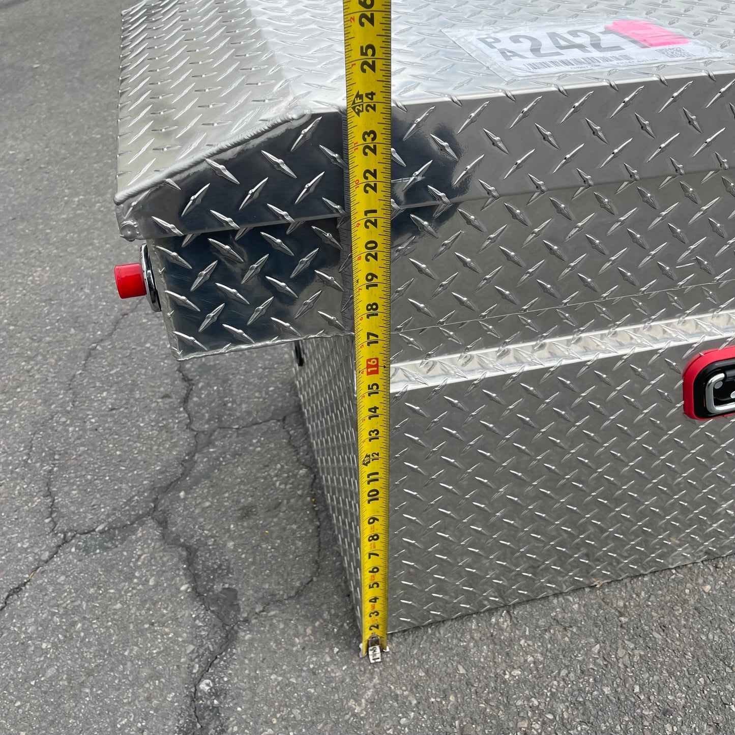 ZA@ WEATHER GUARD Saddle Box, 15 cubic ft, Aluminum 123-0-04