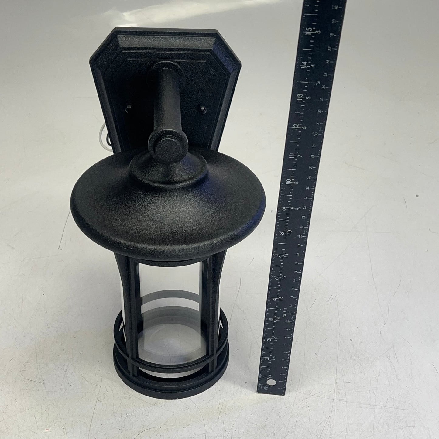 QUORUM  Main Street Haley Tall Outdoor Wall Sconce 13" Matte Black 718-12-69
