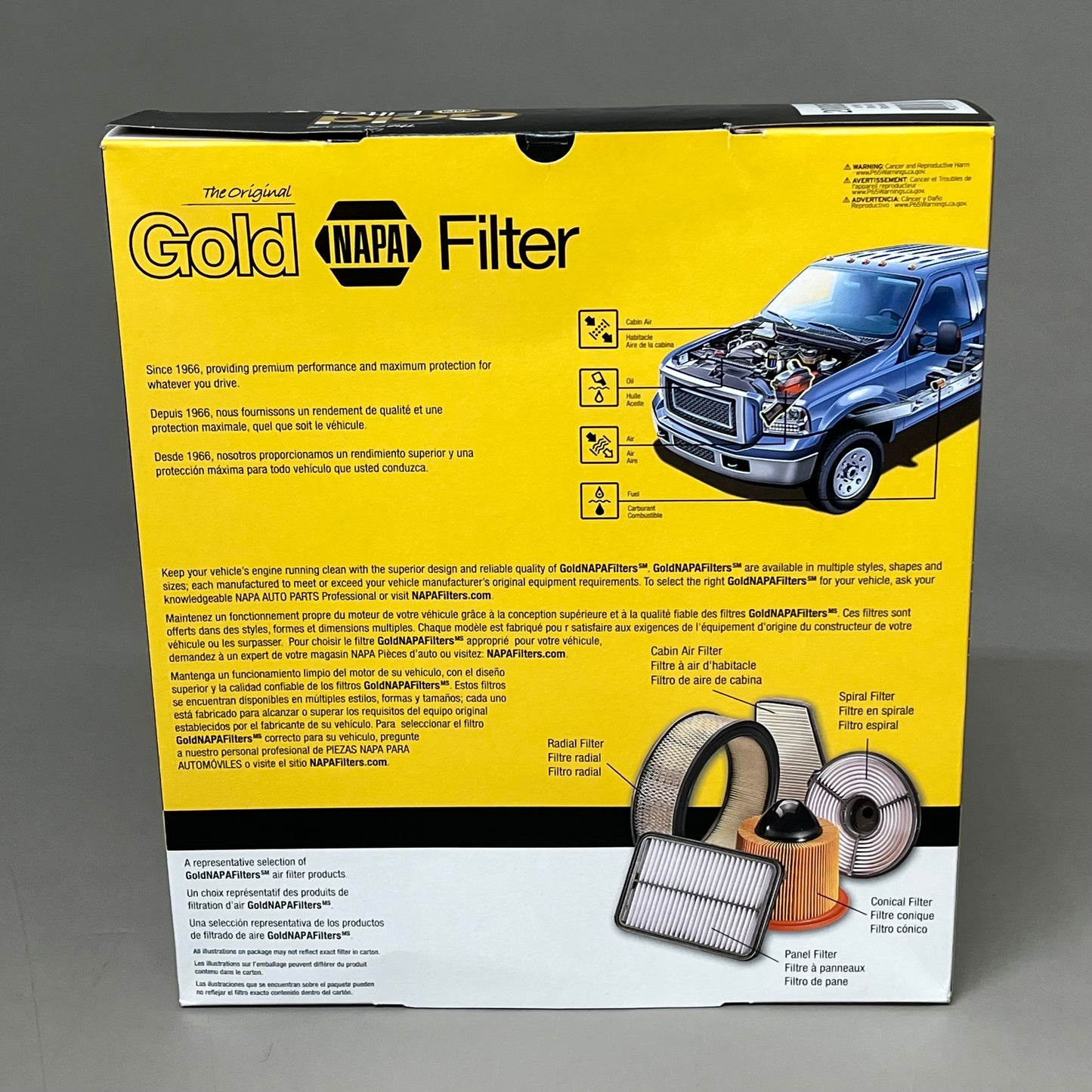 NAPA The Original Gold Air Filter Cellulose Media Material for Toyota 200085